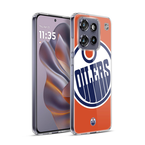 NHL Edmonton Oilers Oversized Soft Gel Case for Motorola Edge 50 Neo