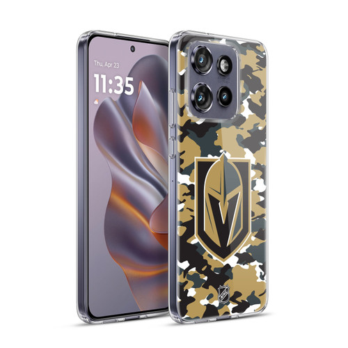 NHL Vegas Golden Knights Camouflage Soft Gel Case for Motorola Edge 50 Neo