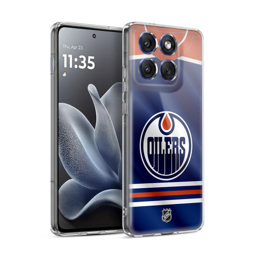 NHL Edmonton Oilers Jersey Soft Gel Case for Motorola Edge 70