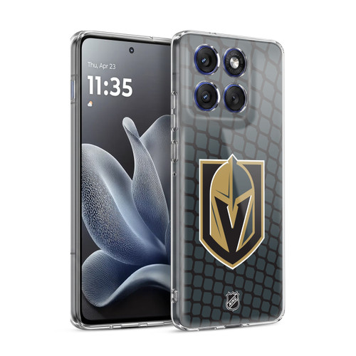 NHL Vegas Golden Knights Net Pattern Soft Gel Case for Motorola Edge 70