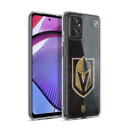 NHL Vegas Golden Knights Half Distressed Soft Gel Case for Motorola Moto G Power (2023)