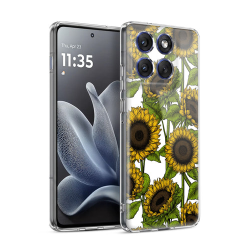 Katerina Kirilova Floral Patterns Sunflowers Soft Gel Case for Motorola Edge 70