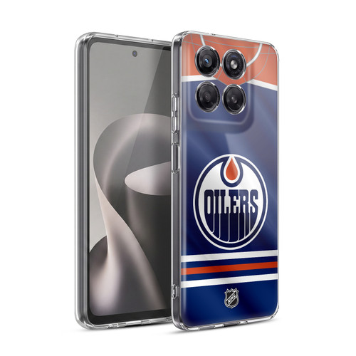 NHL Edmonton Oilers Jersey Soft Gel Case for Motorola Moto G37 Power