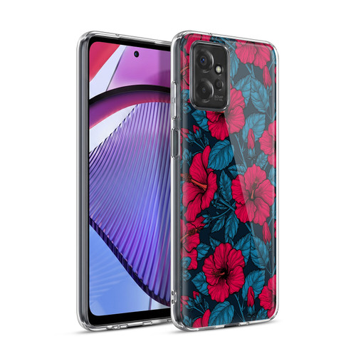 Katerina Kirilova Floral Patterns Night Peony Garden Soft Gel Case for Motorola Moto G Power (2023)