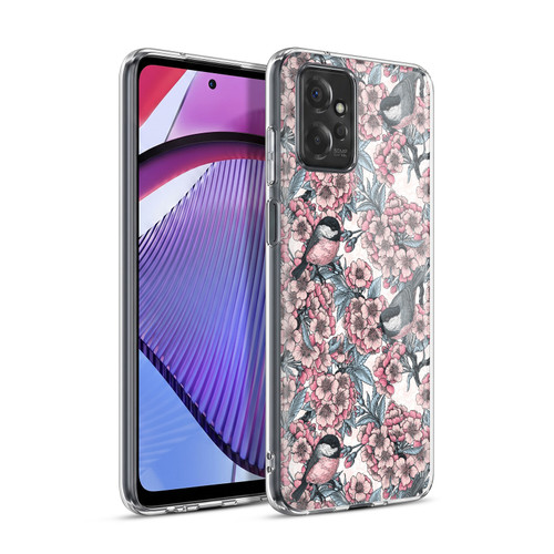 Katerina Kirilova Floral Patterns Red Hibiscus Soft Gel Case for Motorola Moto G Power (2023)