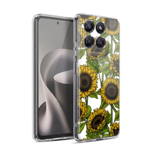 Katerina Kirilova Floral Patterns Sunflowers Soft Gel Case for Motorola Moto G37 Power