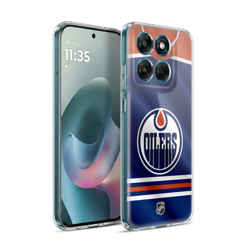 NHL Edmonton Oilers Jersey Soft Gel Case for Motorola Moto G77