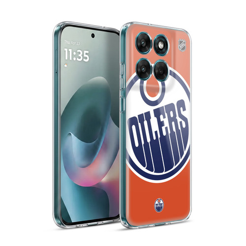 NHL Edmonton Oilers Oversized Soft Gel Case for Motorola Moto G77