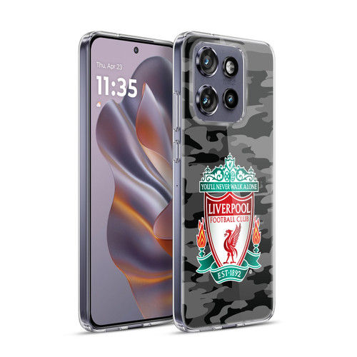 Liverpool Football Club Camou Away Colourways Crest Soft Gel Case for Motorola Edge 50 Neo