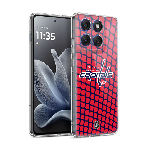 NHL Washington Capitals Net Pattern Soft Gel Case for Motorola Edge 70