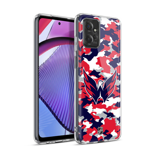 NHL Washington Capitals Camouflage Soft Gel Case for Motorola Moto G Power (2023)