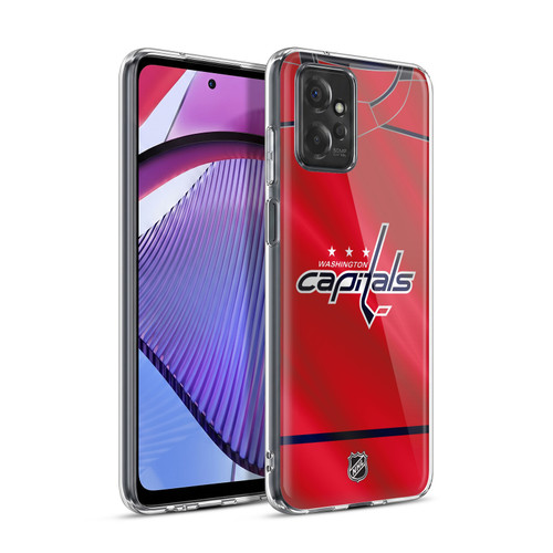 NHL Washington Capitals Jersey Soft Gel Case for Motorola Moto G Power (2023)