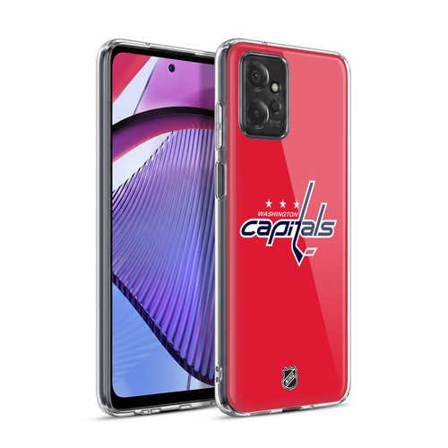 NHL Washington Capitals Plain Soft Gel Case for Motorola Moto G Power (2023)