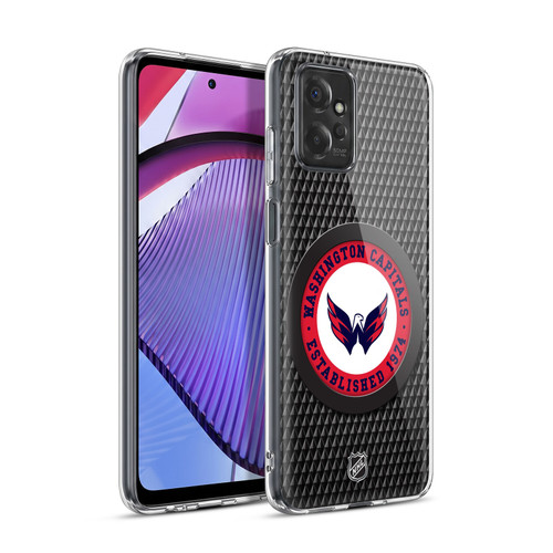 NHL Washington Capitals Puck Texture Soft Gel Case for Motorola Moto G Power (2023)