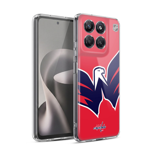 NHL Washington Capitals Oversized Soft Gel Case for Motorola Moto G37 Power