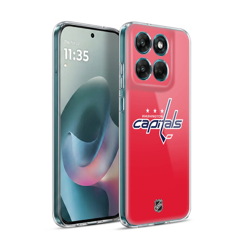 NHL Washington Capitals Plain Soft Gel Case for Motorola Moto G77