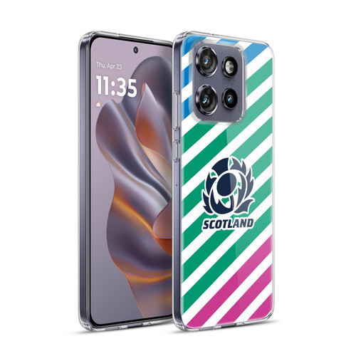 Scotland Rugby Graphics Lines Soft Gel Case for Motorola Edge 50 Neo