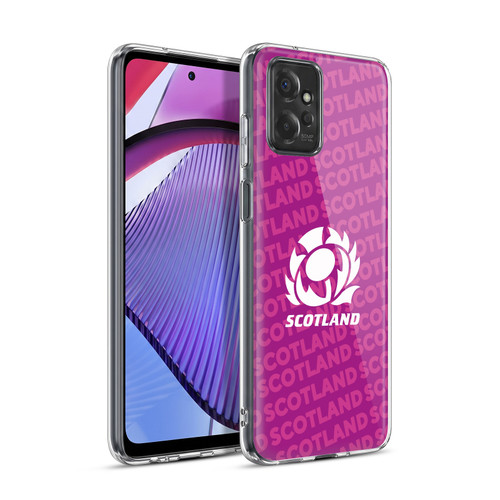 Scotland Rugby Graphics Logo Purple Soft Gel Case for Motorola Moto G Power (2023)