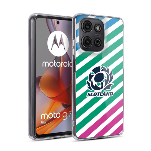 Scotland Rugby Graphics Lines Soft Gel Case for Motorola Moto G75