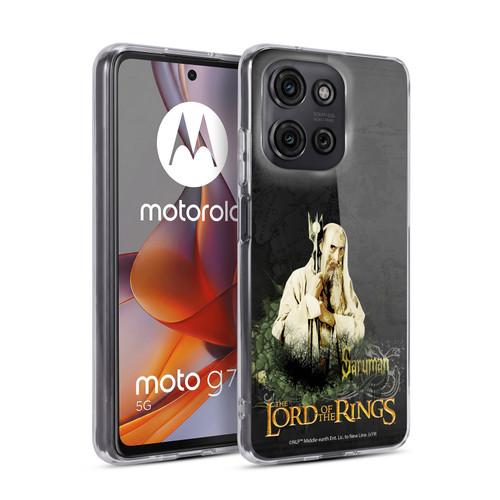 The Lord Of The Rings The Fellowship Of The Ring Character Art Saruman Soft Gel Case for Motorola Moto G75