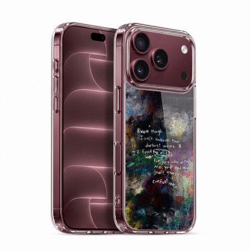 Michel Keck Religious Abstract Psalm 4 Soft Gel Case for Apple iPhone 18 Pro