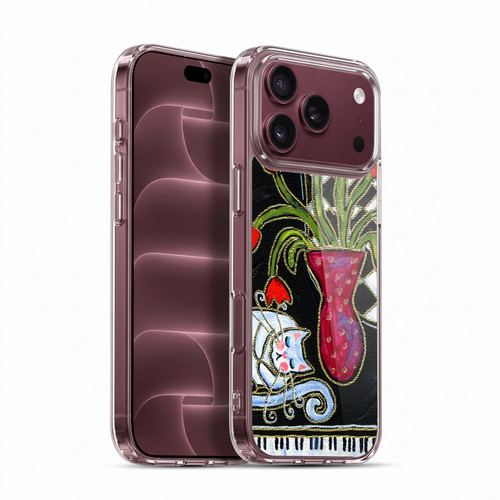 Wyanne Cat Kitty Asleep On The Piano Soft Gel Case for Apple iPhone 18 Pro Max