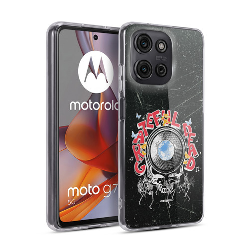 Grateful Dead Graphics Black Soft Gel Case for Motorola Moto G75