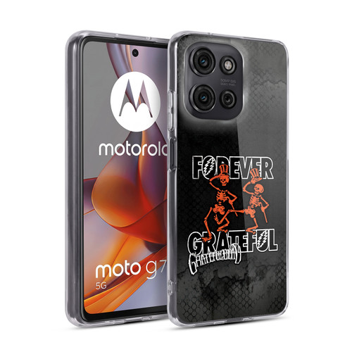 Grateful Dead Graphics Dancing Skeletons Soft Gel Case for Motorola Moto G75