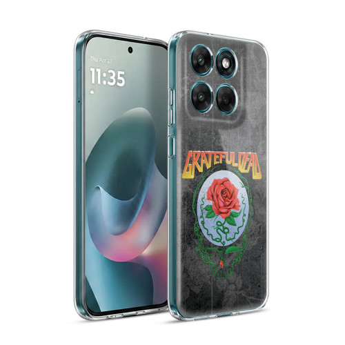 Grateful Dead Graphics Distressed Rose Soft Gel Case for Motorola Moto G77