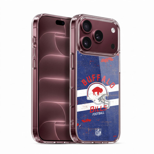 NFL Buffalo Bills Logo Art Helmet Distressed Soft Gel Case for Apple iPhone 18 Pro
