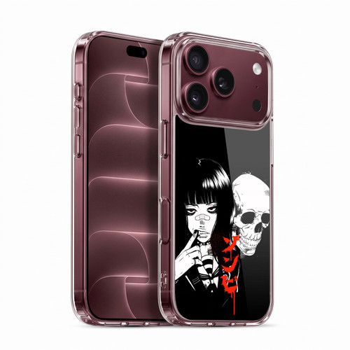 Zombie Makeout Club Art Girl And Skull Soft Gel Case for Apple iPhone 18 Pro
