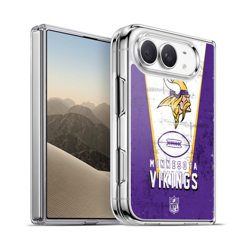 NFL Minnesota Vikings Logo Art Banner Soft Gel Case for Apple iPhone Duo