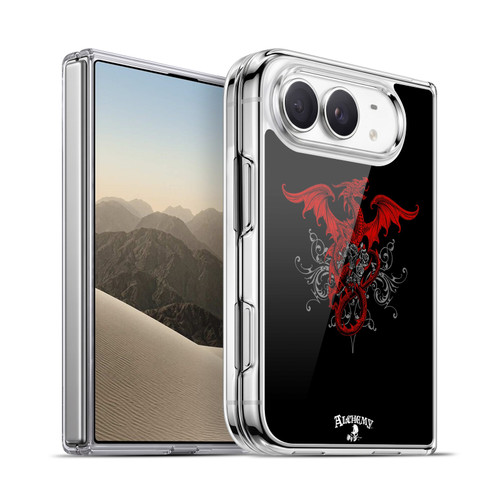 Alchemy Gothic Dragon Draco Rosa Soft Gel Case for Apple iPhone Duo