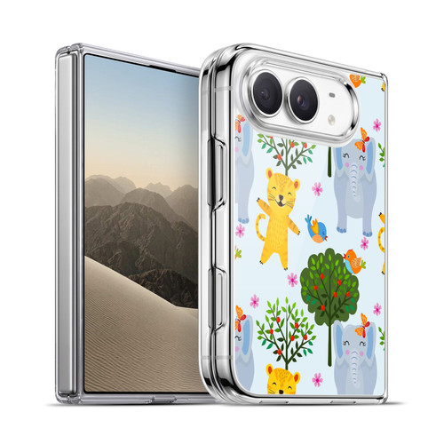 Haroulita Forest Tiger And Elephant Soft Gel Case for Apple iPhone Duo