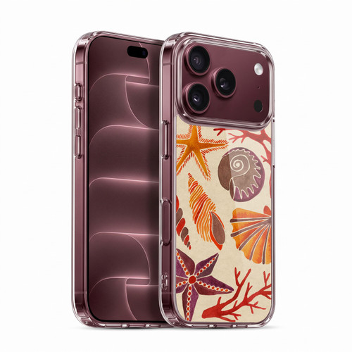 Cat Coquillette Sea Seashells Pink Soft Gel Case for Apple iPhone 18 Pro