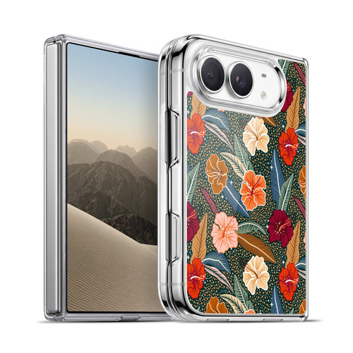 Cat Coquillette Tropical Wildlife African Hibiscus Soft Gel Case for Apple iPhone Duo