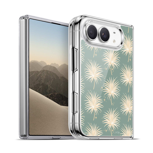 Cat Coquillette Tropical Wildlife Fan Palm Sparkles Soft Gel Case for Apple iPhone Duo