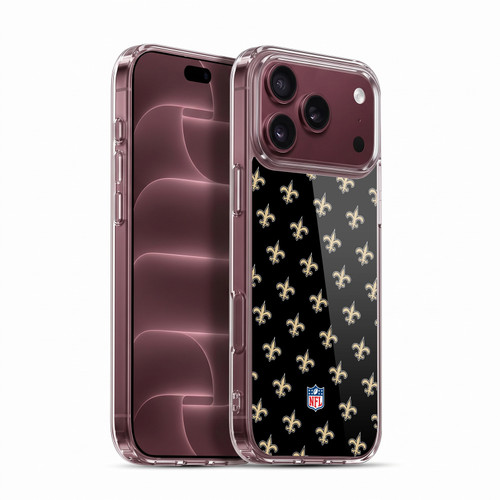 NFL New Orleans Saints Artwork Patterns Soft Gel Case for Apple iPhone 18 Pro Max