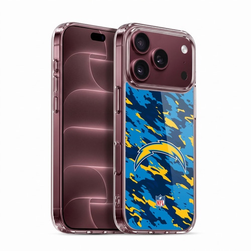NFL Los Angeles Chargers Logo Camou Soft Gel Case for Apple iPhone 18 Pro