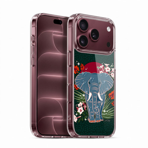 Cat Coquillette Tropical Wildlife Elephant And Aloe Soft Gel Case for Apple iPhone 18 Pro