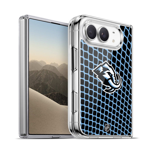 NHL Utah Mammoth Net Pattern Soft Gel Case for Apple iPhone Duo