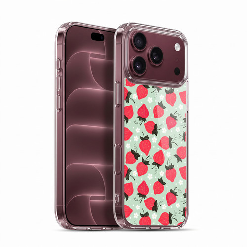 Head Case Designs Fruit Prints Strawberry Soft Gel Case for Apple iPhone 18 Pro Max
