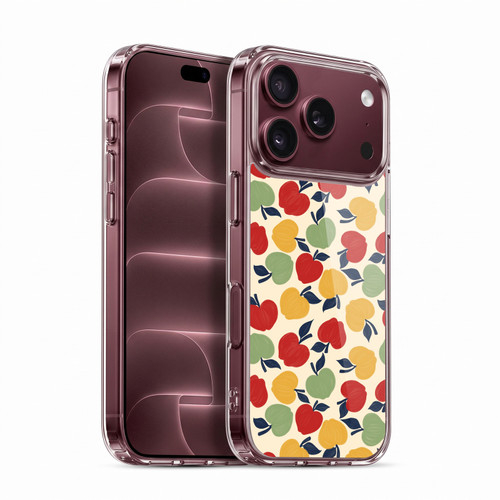 Head Case Designs Fruit Prints Apple Soft Gel Case for Apple iPhone 18 Pro