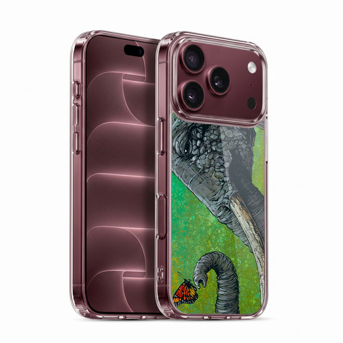 David Lozeau Colourful Grunge The Elephant Soft Gel Case for Apple iPhone 18 Pro