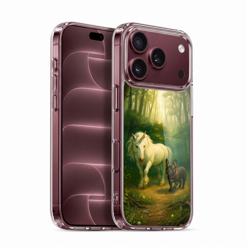 Klaudia Senator French Bulldog Unicorn Forest Soft Gel Case for Apple iPhone 18 Pro