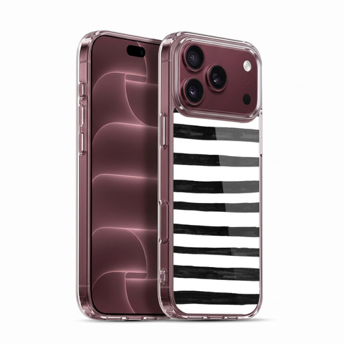 Head Case Designs Black And White Doodle Patterns Stripes Soft Gel Case for Apple iPhone 18 Pro Max