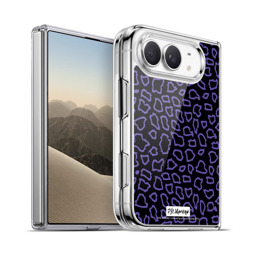 P.D. Moreno Patterns Black Purple Soft Gel Case for Apple iPhone Duo