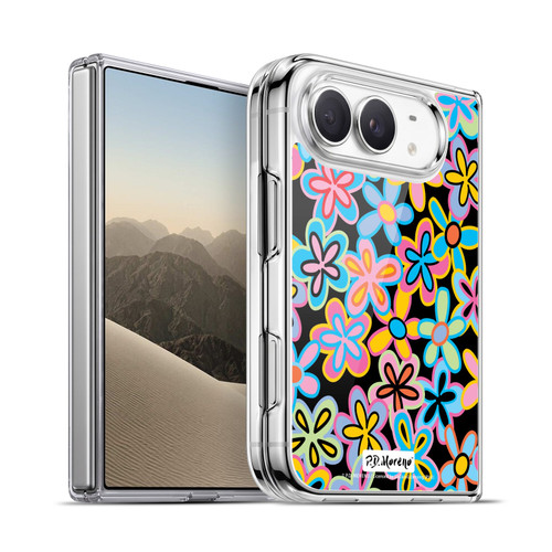 P.D. Moreno Patterns Retro Flowers Soft Gel Case for Apple iPhone Duo