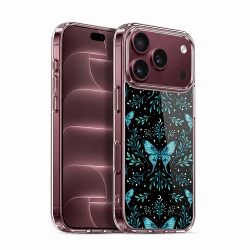 Episodic Drawing Art Butterfly Pattern Soft Gel Case for Apple iPhone 18 Pro
