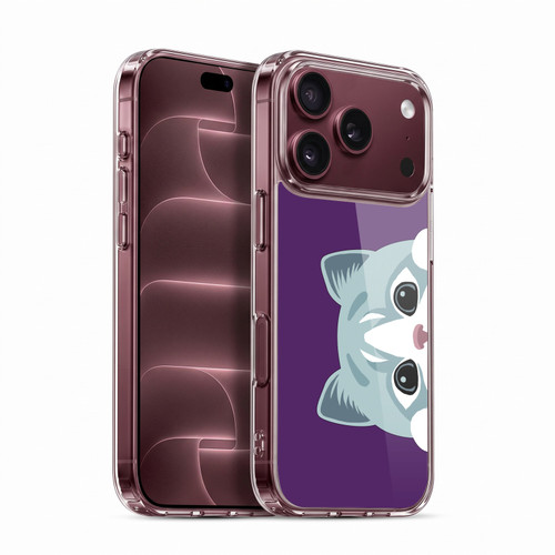 Head Case Designs Peeking Animals Cat Soft Gel Case for Apple iPhone 18 Pro